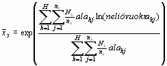 Geometriset keskivuokrat