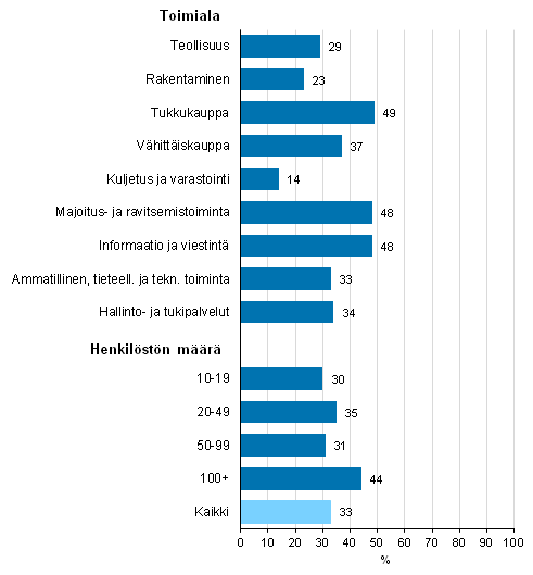 Kuvio 10. Yritysten Internet-mainonta